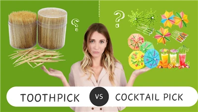 Ki diferans ki genyen ant baton bwason ak toothpick?